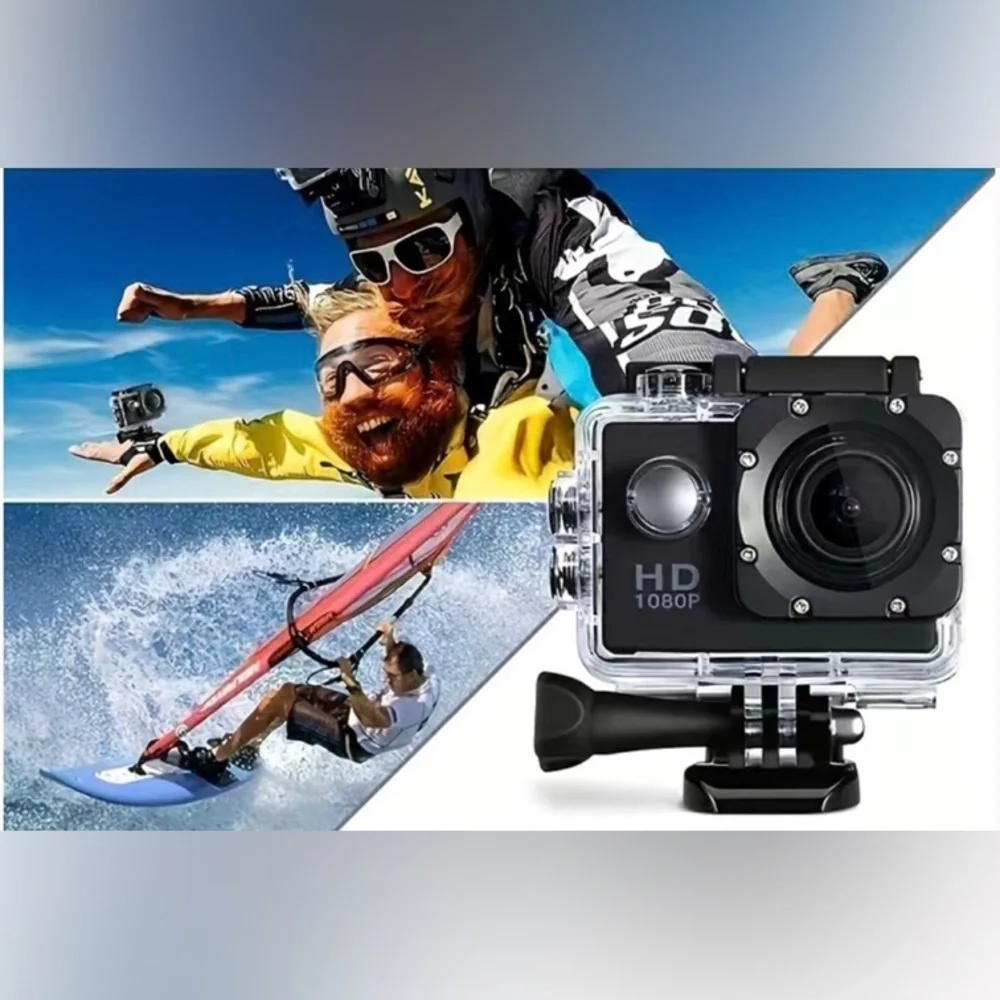NIB! Sports Cam Mounts 1080p Waterproof Housing Variety of Mounts